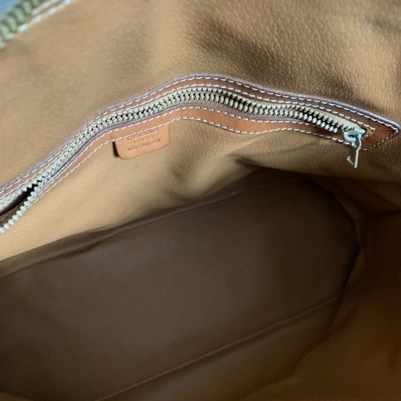 Authentic Celine Macadam leather handbag tote purse vintage - Picture 4 of 8